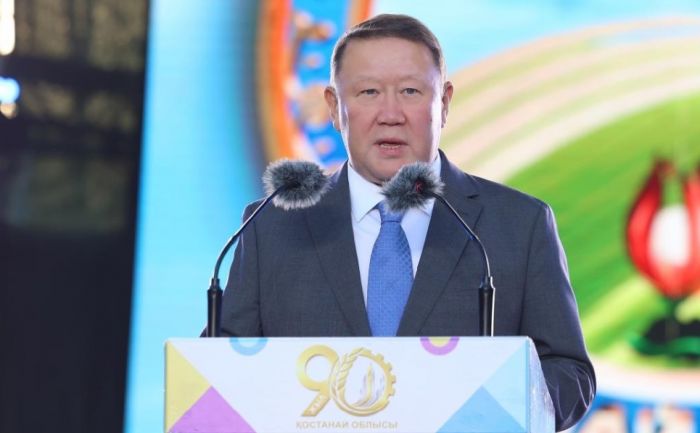 Поздравление главы региона Кумара Аксакалова с 90-летием Костанайской области