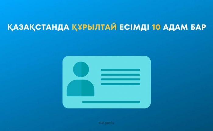 В Казахстане десять человек носят имя Құрылтай