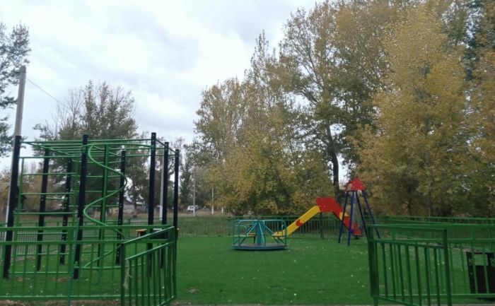 Новая площадка для игр и спорта появилась в Бухар-Жырауском районе