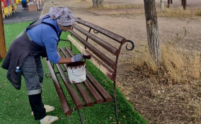 Парки и скверы Караганды приводят в порядок