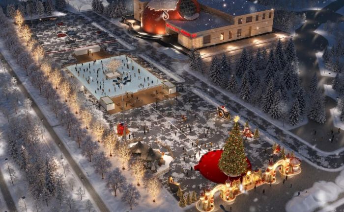 Новый ледовый каток Triathlon Ice Park обустраивают в столичном районе Алматы