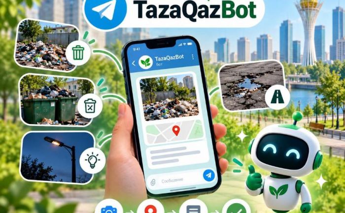 От фото в чате до устранённой свалки: как работает TazaQazBot