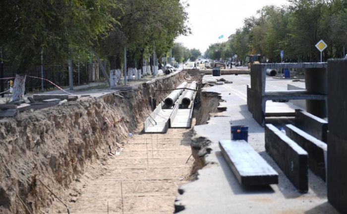 В городе Конаев модернизируют центральные тепловые сети