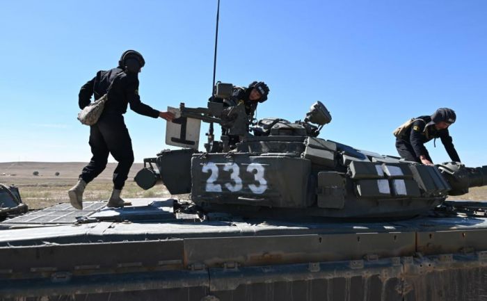 Танкисты Сарыозекского гарнизона подтвердили высокий уровень подготовки