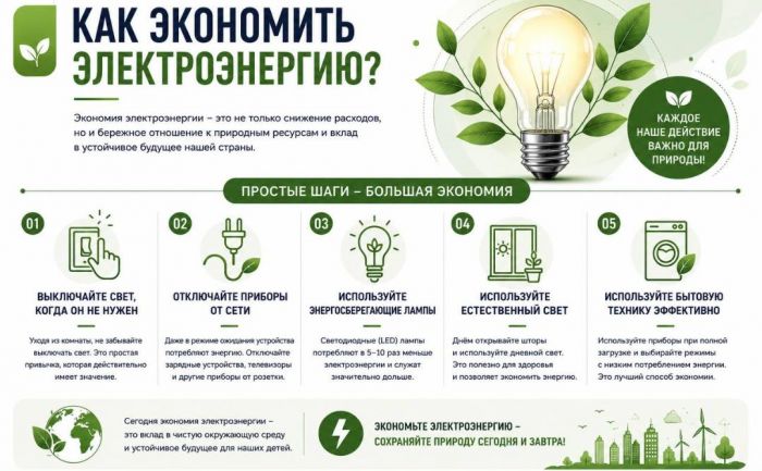 Как сократить расход электроэнергии дома