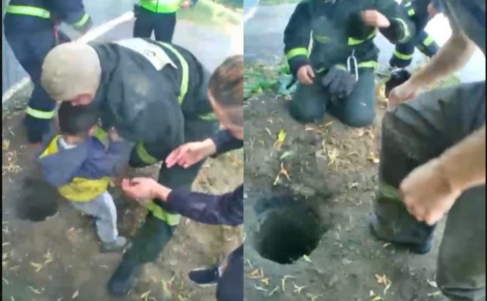 В Караганде спасатели вытащили годовалого ребенка из ямы