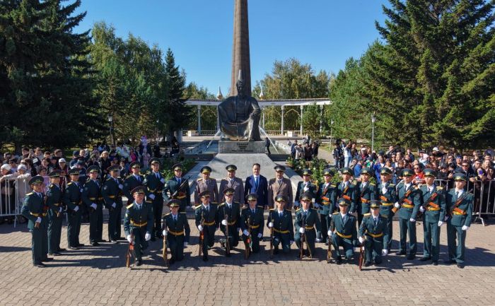 100 первокурсников Академии гражданской защиты приняли Присягу в Кокшетау