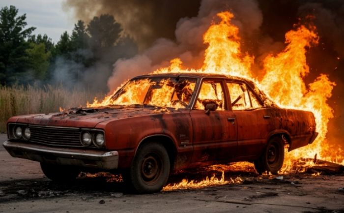60 секунд безопасности: первые секунды при возгорании автомобиля