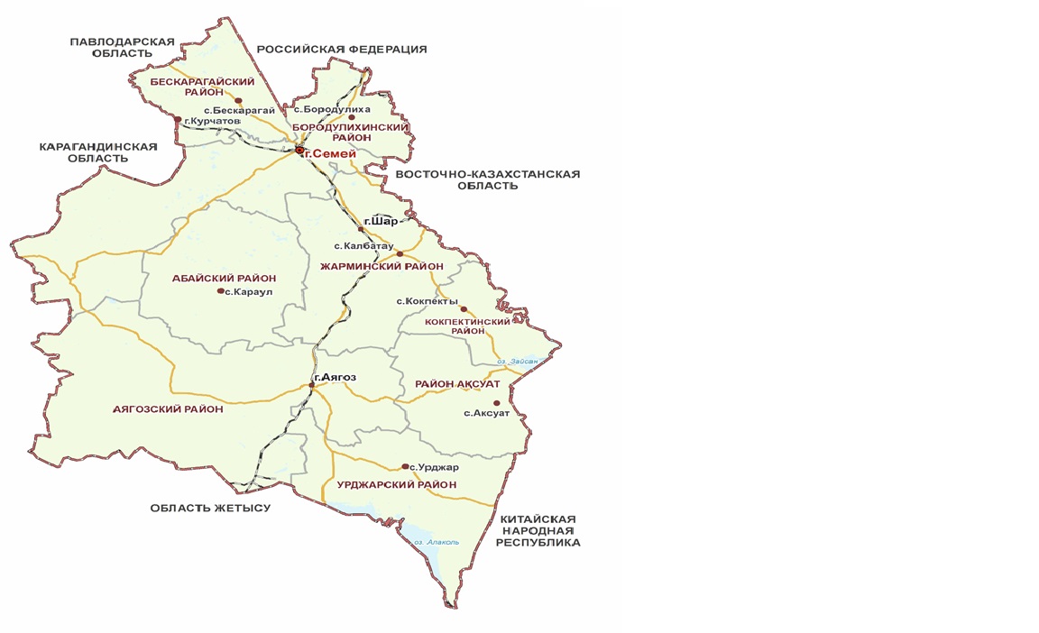 Карта павлодарской области со спутника